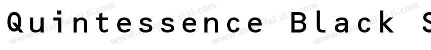 Quintessence Black SSi Black Italic字体转换